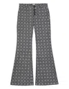 Ines De La Fressange Pantalon Charlotte Brodé Bleu Et Blanc In Multi
