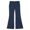Ines De La Fressange Pantalon Charlotte En Coton Bleu Marine In Blue