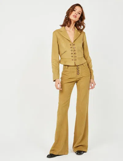 Ines De La Fressange Pantalon Charlotte Kaki