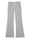 Ines De La Fressange Pantalon Charlotte Multicolore In Gray