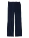 Ines De La Fressange Pantalon Francisco Bleu Marine En Coton In Blue