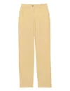 Ines De La Fressange Pantalon Francisco En Lin Citron In Yellow