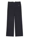 Ines De La Fressange Pantalon Gabriel Bleu Et Noir In Blue