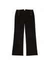 Ines De La Fressange Pantalon Gabriel En Velours Milleraies Marron