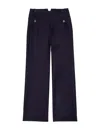 Ines De La Fressange Pantalon Gabriel Laine Bleu Marine In Blue