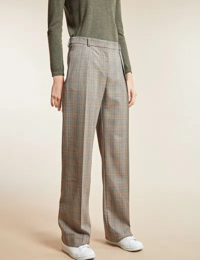 Ines De La Fressange Pantalon Hector Prince De Galles Beige