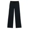 Ines De La Fressange Pantalon John En Coton Marine Foncé In Blue