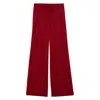 Ines De La Fressange Pantalon John En Laine Mérinos In Red