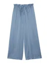 Ines De La Fressange Pantalon Large Kurt En Coton Bleu In Blue