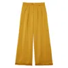 Ines De La Fressange Pantalon Luciano Moutarde In Orange