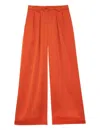 Ines De La Fressange Pantalon Luciano Orange Brûlé In Brown