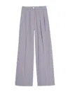 Ines De La Fressange Pantalon Luciano Turquoise À Carreaux In Blue