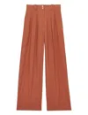 Ines De La Fressange Pantalon Marlène En Lin Caramel