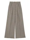 Ines De La Fressange Pantalon Marlène Pied-de-poule In Gray
