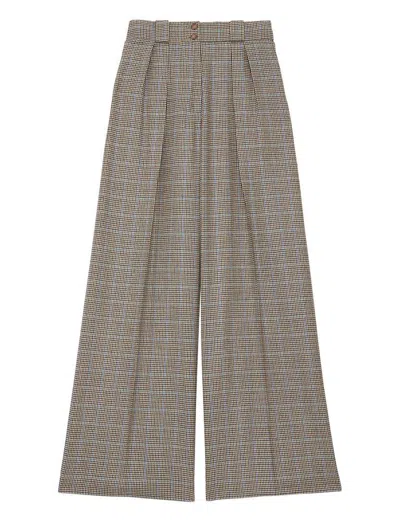 Ines De La Fressange Pantalon Marlène Pied-de-poule