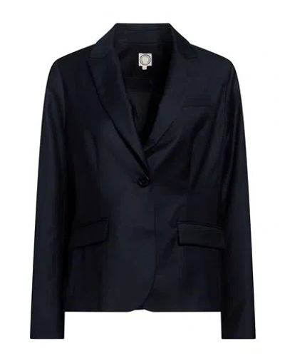 Ines De La Fressange Paris Woman Blazer Midnight Blue Size 2 Wool
