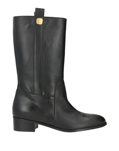 Ines De La Fressange Paris Woman Boot Black Size 10.5 Leather In Multi