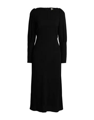 Ines De La Fressange Paris Woman Midi Dress Black Size 2 Polyester