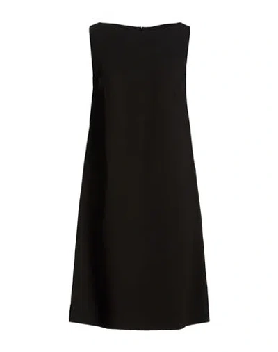 Ines De La Fressange Paris Woman Midi Dress Black Size 2 Polyester In Silver