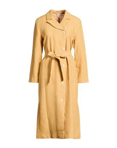 Ines De La Fressange Paris Woman Midi Dress Sand Size 6 Linen In Brown