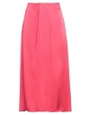 Ines De La Fressange Paris Woman Midi Skirt Fuchsia Size 6 Viscose In Pink