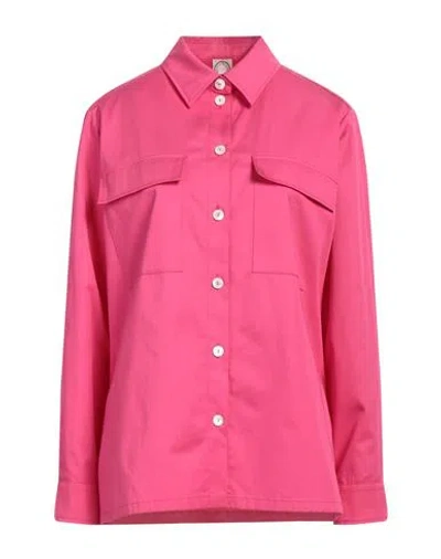 Ines De La Fressange Paris Woman Shirt Pink Size 2 Cotton