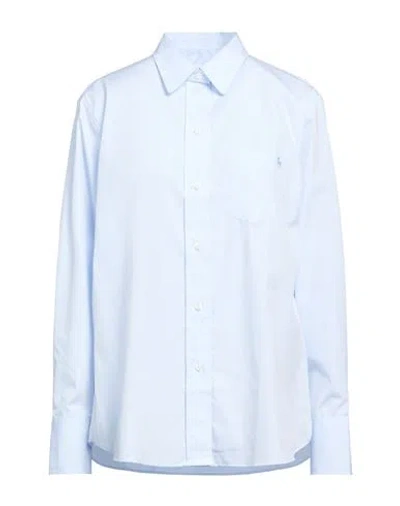 Ines De La Fressange Paris Woman Shirt Sky Blue Size 10 Cotton