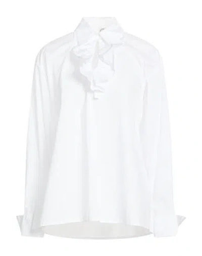 Ines De La Fressange Paris Woman Top White Size 6 Cotton