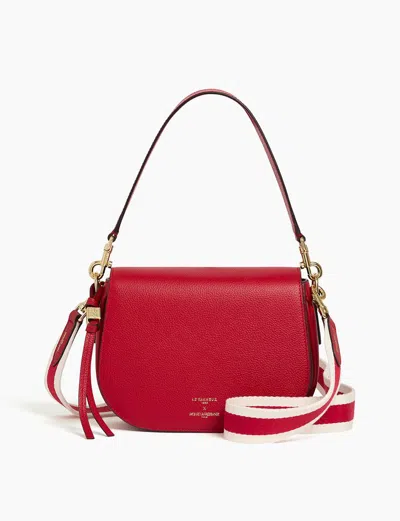 Ines De La Fressange Petit Sac À Bandoulière Rouge Ines X Le Tanneur