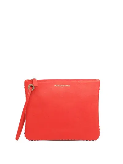 Ines De La Fressange Pochette Marcia Rouge In Red