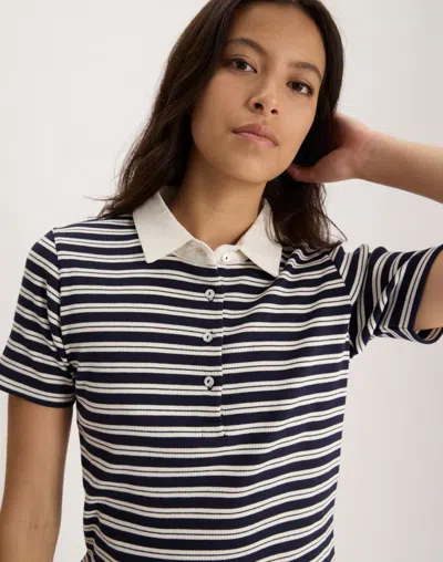 Ines De La Fressange Polo Bryan En Coton In Multi