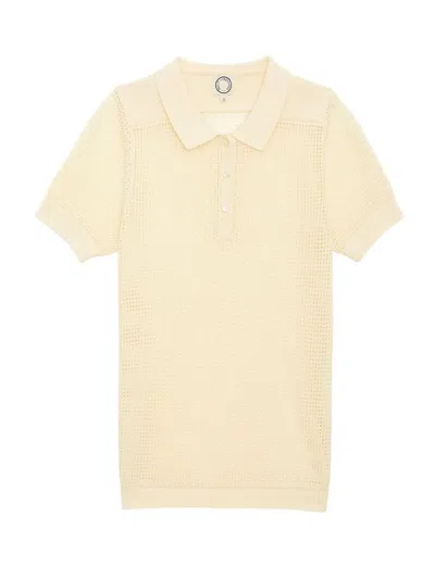 Ines De La Fressange Polo Ilario Crochet Ivoire