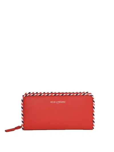 Ines De La Fressange Portefeuille Marcia Rouge In Red