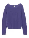 Ines De La Fressange Pull Agathe Violet In Purple
