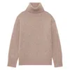 Ines De La Fressange Pull Aiden Col Roulé En Laine Et Cachemire Beige