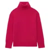 Ines De La Fressange Pull Aiden Col Roulé En Laine Et Cachemire Fuchsia