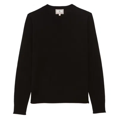 Ines De La Fressange Pull Angelica En Laine Mérinos In Black