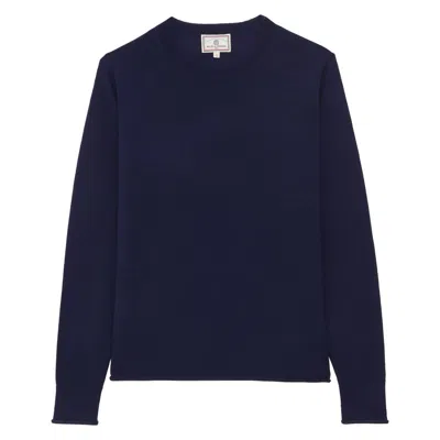 Ines De La Fressange Pull Angelica En Laine Mérinos In Blue