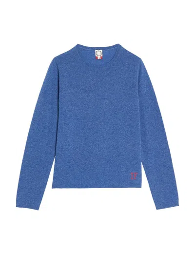 Ines De La Fressange Pull Angelina Bleu Denim