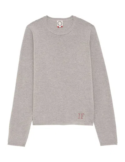Ines De La Fressange Pull Angelina Laine Et Cachemire Gris In Gray