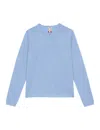 Ines De La Fressange Pull Angelina Laine Mérinos Bleu Ciel In Blue