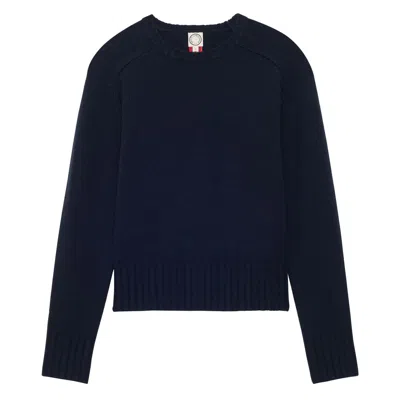 Ines De La Fressange Pull Arthur En Laine Et Cachemire Marine In Blue