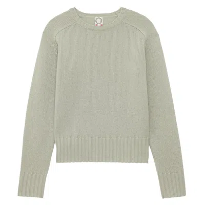 Ines De La Fressange Pull Arthur En Laine Et Cachemire Vert Amande In Green