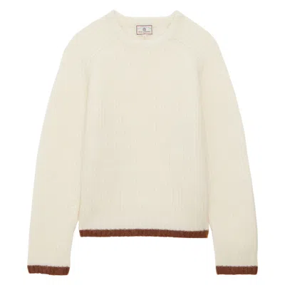 Ines De La Fressange Pull Elton En Maille Mohair In Sand