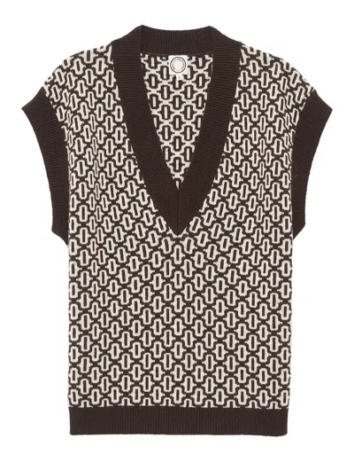 Ines De La Fressange Pull Hailey Marron Laine