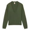 Ines De La Fressange Pull Maille Fine Morgana, Kaki In Green