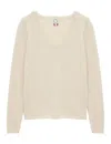 Ines De La Fressange Pull Morgane Laine Et Cachemire Beige