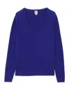 Ines De La Fressange Pull Morgane Laine Et Cachemire Bleu In Blue