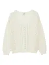 Ines De La Fressange Pull Natanya Écru In White