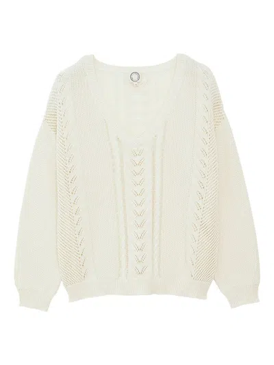 Ines De La Fressange Pull Natanya Écru In White
